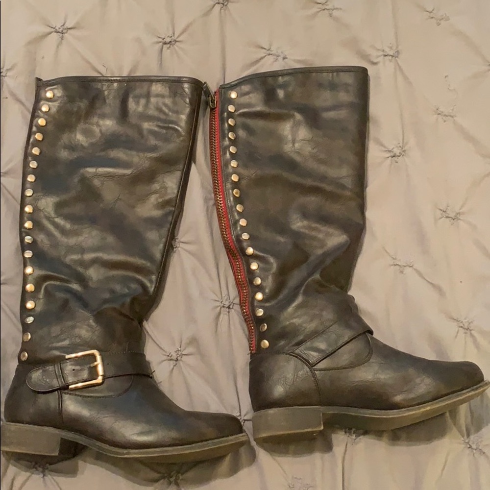 Studded Riding Boots